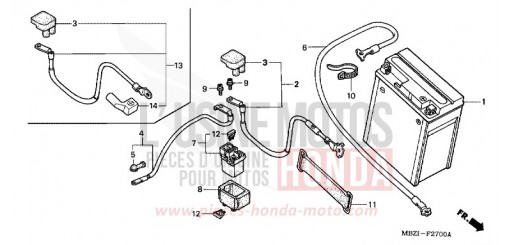 BATTERIE CB600F2 de 2002